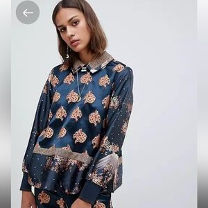 Scotch & Soda Stargazer Snow Leopard Blouse